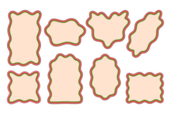 Creative Decorative Frames Wavy Designs: Graphics & Icons Review