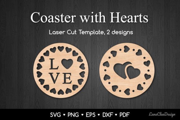 Decorative Coasters with Hearts SVG: Graphics & Crafts Review