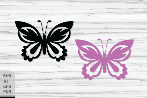 Decorative Floral Butterfly Silhouette Graphics & Crafts Review