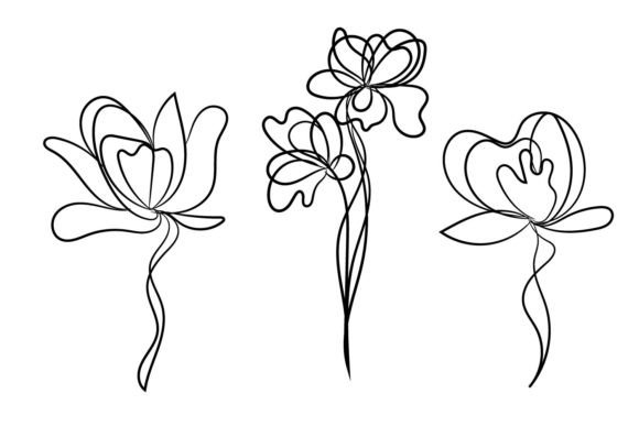Elegant Decorative Ornamental Wild Flora Graphics
