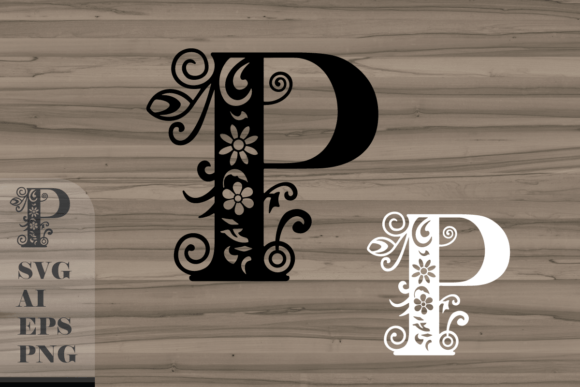 Floral Decorative Letter P: Graphics & Crafts Review