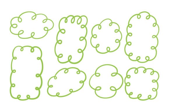 Hand Drawn Loop Wavy Accents: Graphics & Icons
