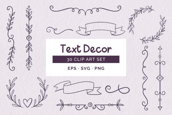 Hand-Drawn Text Decorative Graphics Review